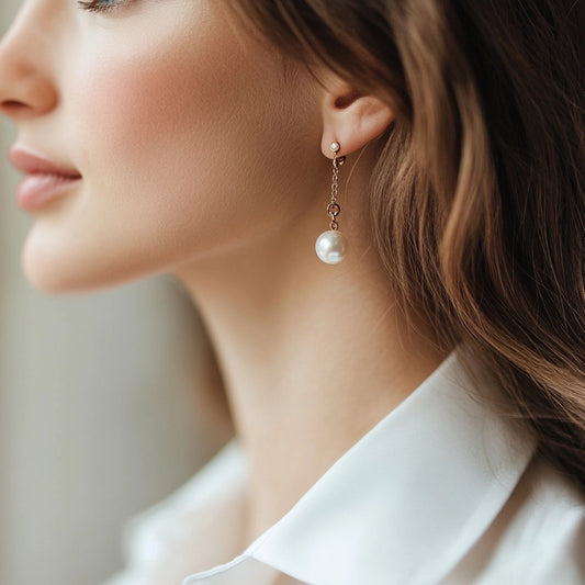 Linny's Trendy Tuesdays: Styling Tips for Long Dangle Pearl Earrings vs. Pearl Studs