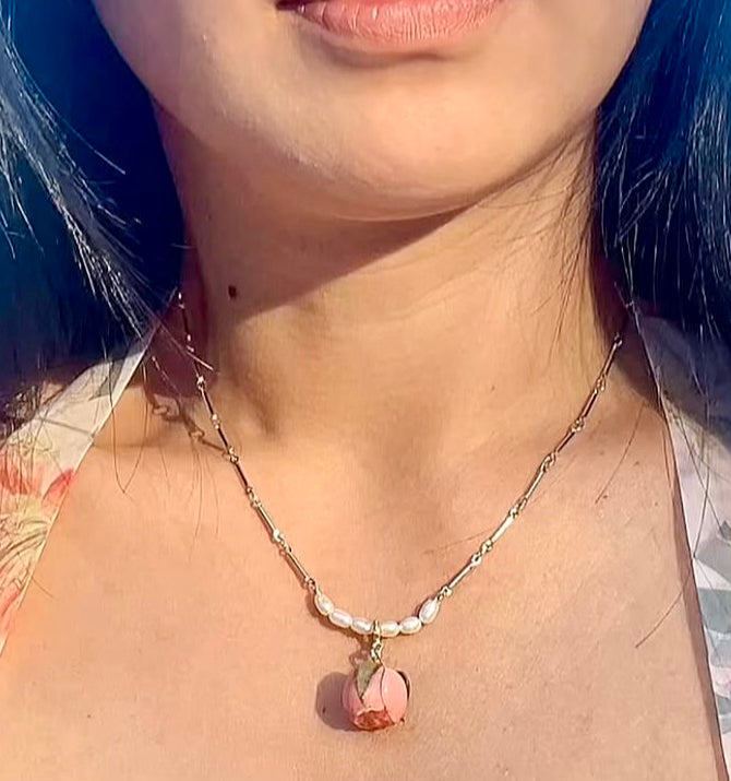 Smiley Bloom Bolo Necklace with Interchangeable Flower Charm