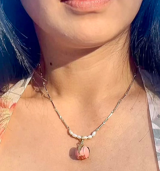Smiley Bloom Bolo Necklace with Interchangeable Flower Charm