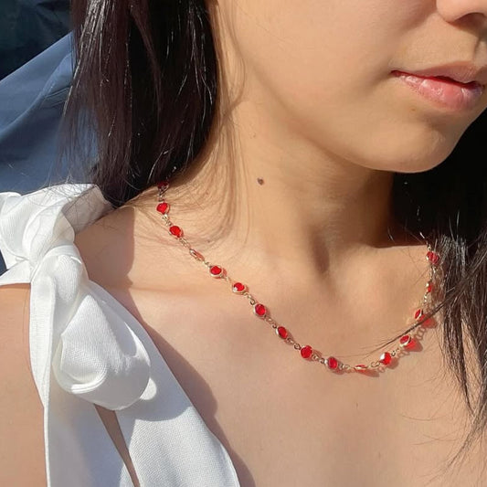 Color Pop Bead Bolo Necklace