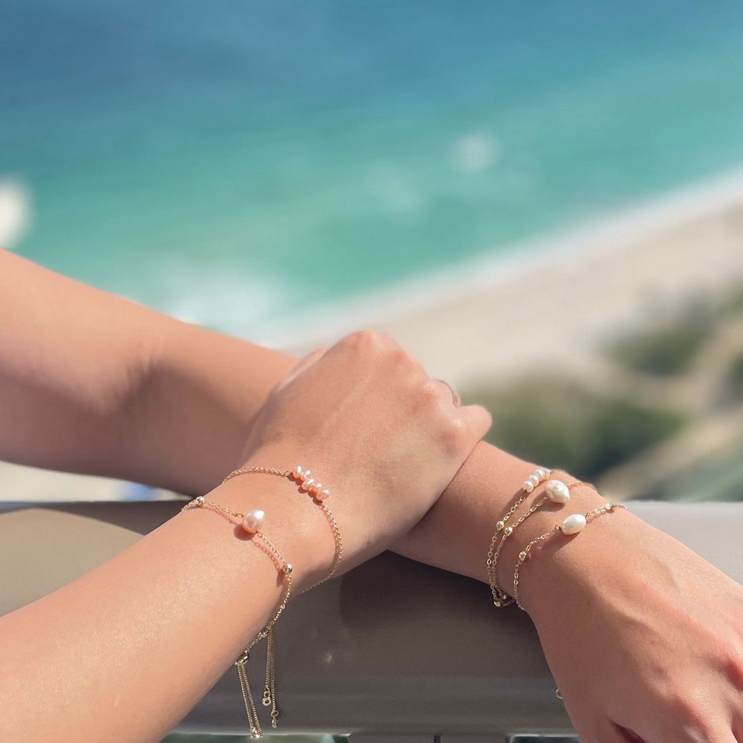 Pearl Bolo Bracelet